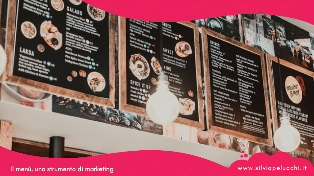 Il menù, uno strumento di marketing