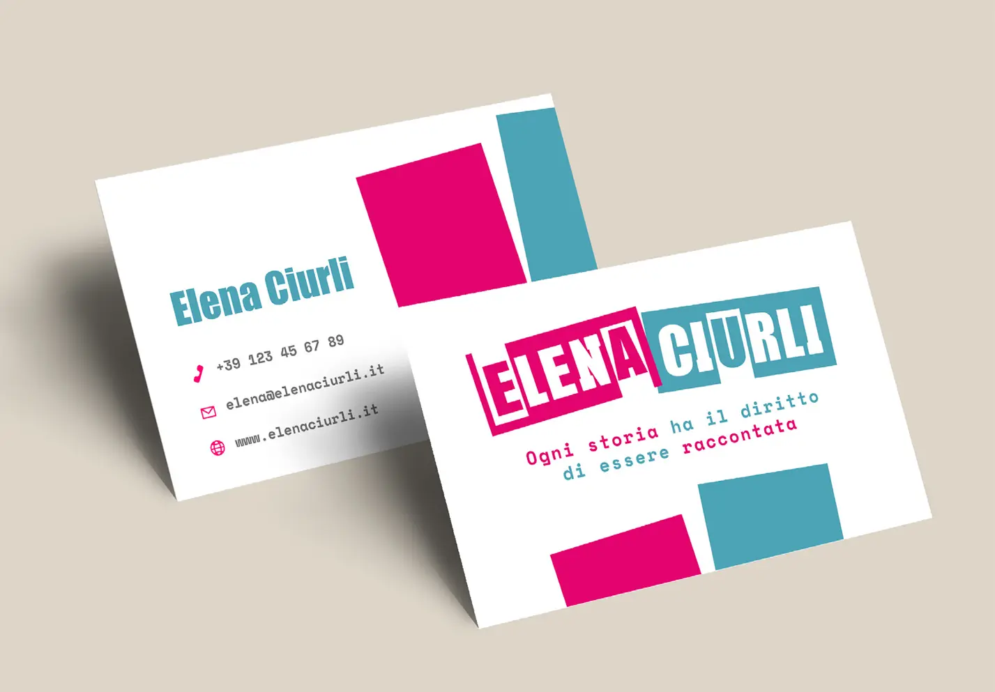biglietti da vistita visual identity copywriter